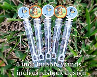 8+ Bluey Bubble Wands - Bluey Favors - Bubbles Favors - Bluey Loot Bags - Bluey Party Favors - Mini Bubbles - BINGO