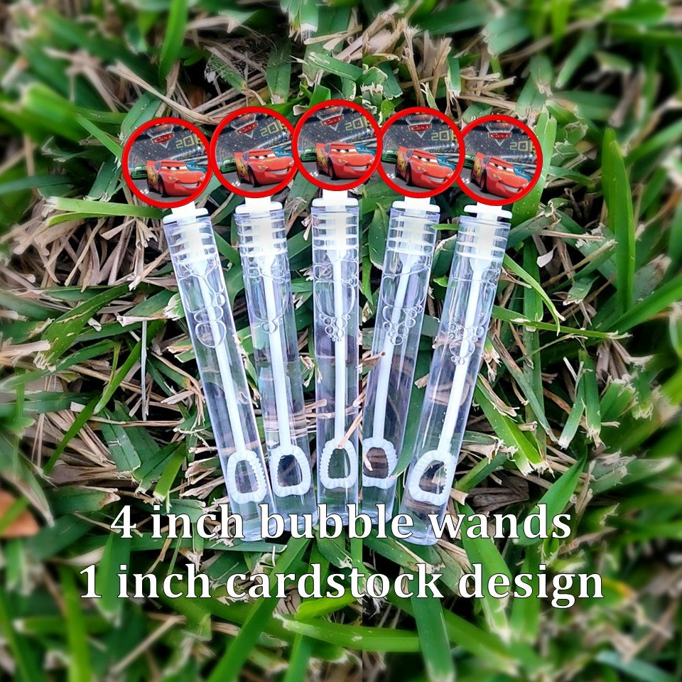8+ Cars Bubble Wands - Cars Favors - Bubbles Favors - Cars Loot Bags - Cars Party Favors - Mini Bubbles - Lightning McQueen