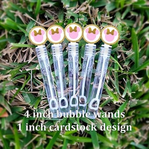 8+ Minnie Bubble Wands - Minnie Favors - Bubbles Favors - Minnie Candy Bags - Minnie Party Favors - Mini Bubbles