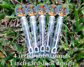 5 Toy Story Bubble Wands - Toy Story Party Favors - Bubbles Favors - Toy Story Candy Bags - Toy Story Favors - Mini Bubbles