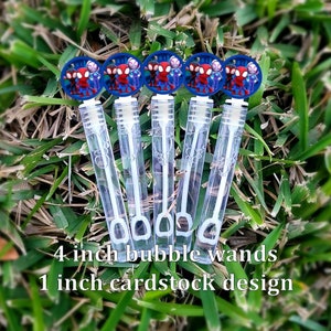 8+ Spidey Bubble Wands - Spidey Party Favors - Bubbles Favors - Spidey Candy Bags - Spidey Favors - Mini Bubbles