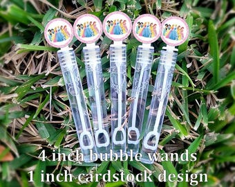 5 Princess Bubble Wands - Princess Party Favors - Bubbles Favors - Princess Candy Bags - Princess Favors - Mini Bubbles