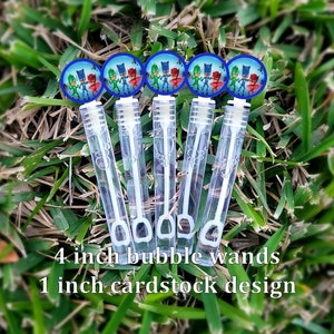 8+ Pj Masks Bubble Wands - Pj Masks Party Favors - Bubbles Favors - Pj Masks Candy Bags - Pj Masks Favors - Mini Bubbles