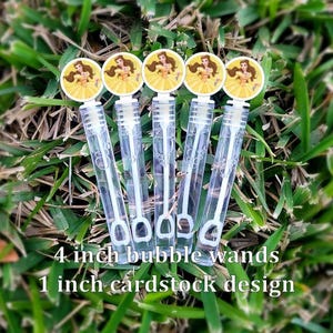 5 Belle Bubble Wands - Belle Favors - Bubbles Favors - Belle Loot Bags - Belle Party Favors -  Beauty and the Beast Mini Bubbles