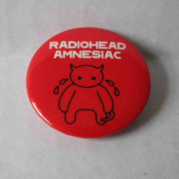 Radiohead Amnesiac Promo Pin 2001 minotaur button - vintage - rare