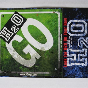 H2O GO Promo sticker 2001 RARE