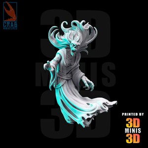 Banshee miniature. 9th age vampire army, 32mm miniature wargames, RPG, 3D Minis 3D, DnD, Tabletop Wargame miniatures