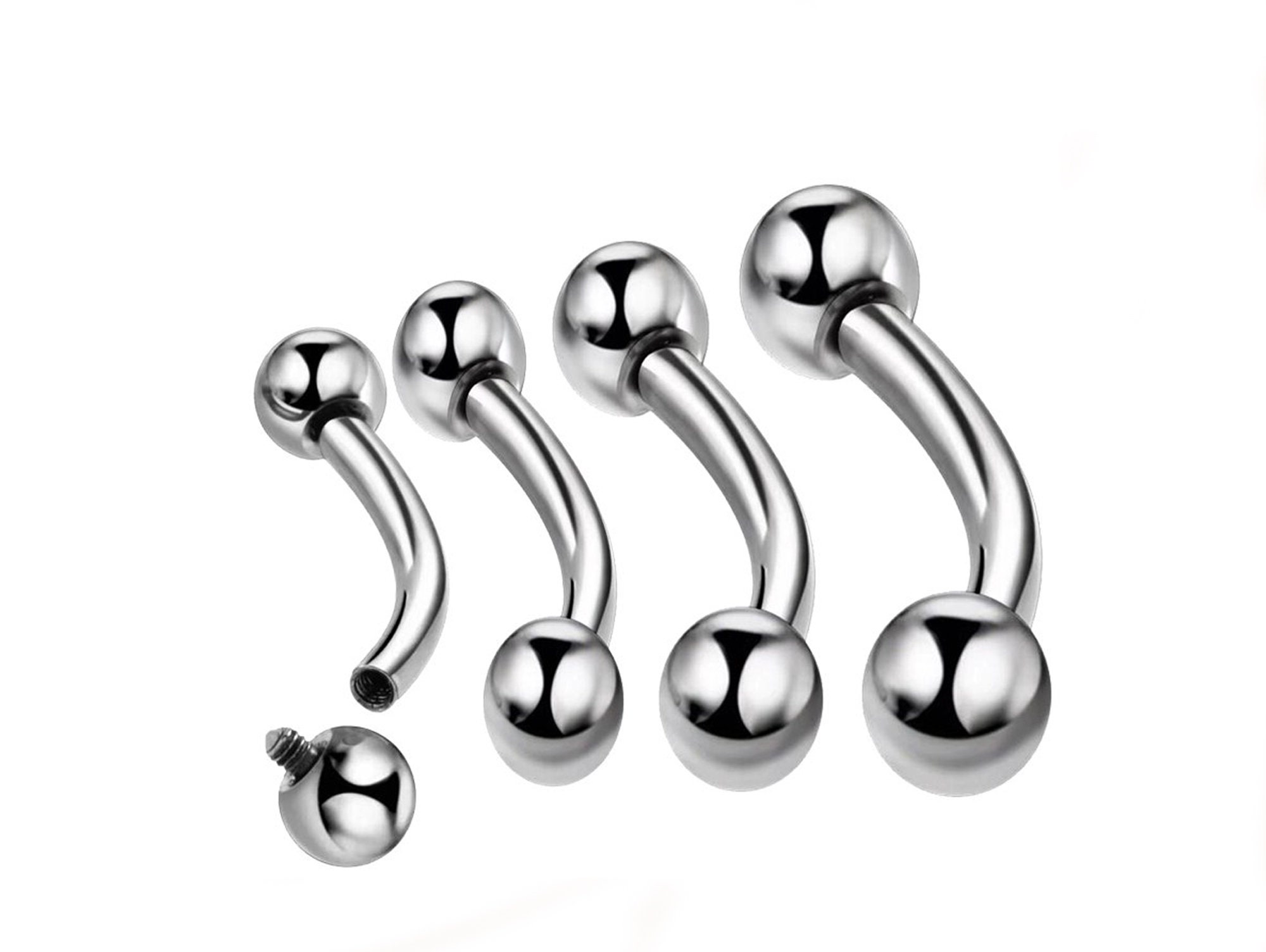 Titanium Vertical Clit Hood Piercing Internally Threaded 16G Etsy
