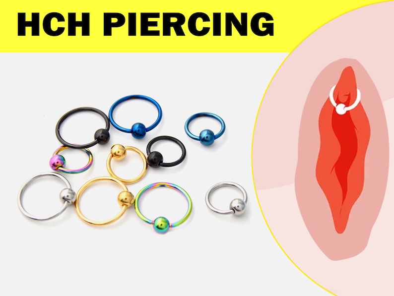 Horizontal Clitoral Hood Piercing Genital Piercing Captive - Etsy