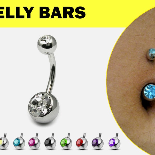 Simple Belly Button Rings - Etsy