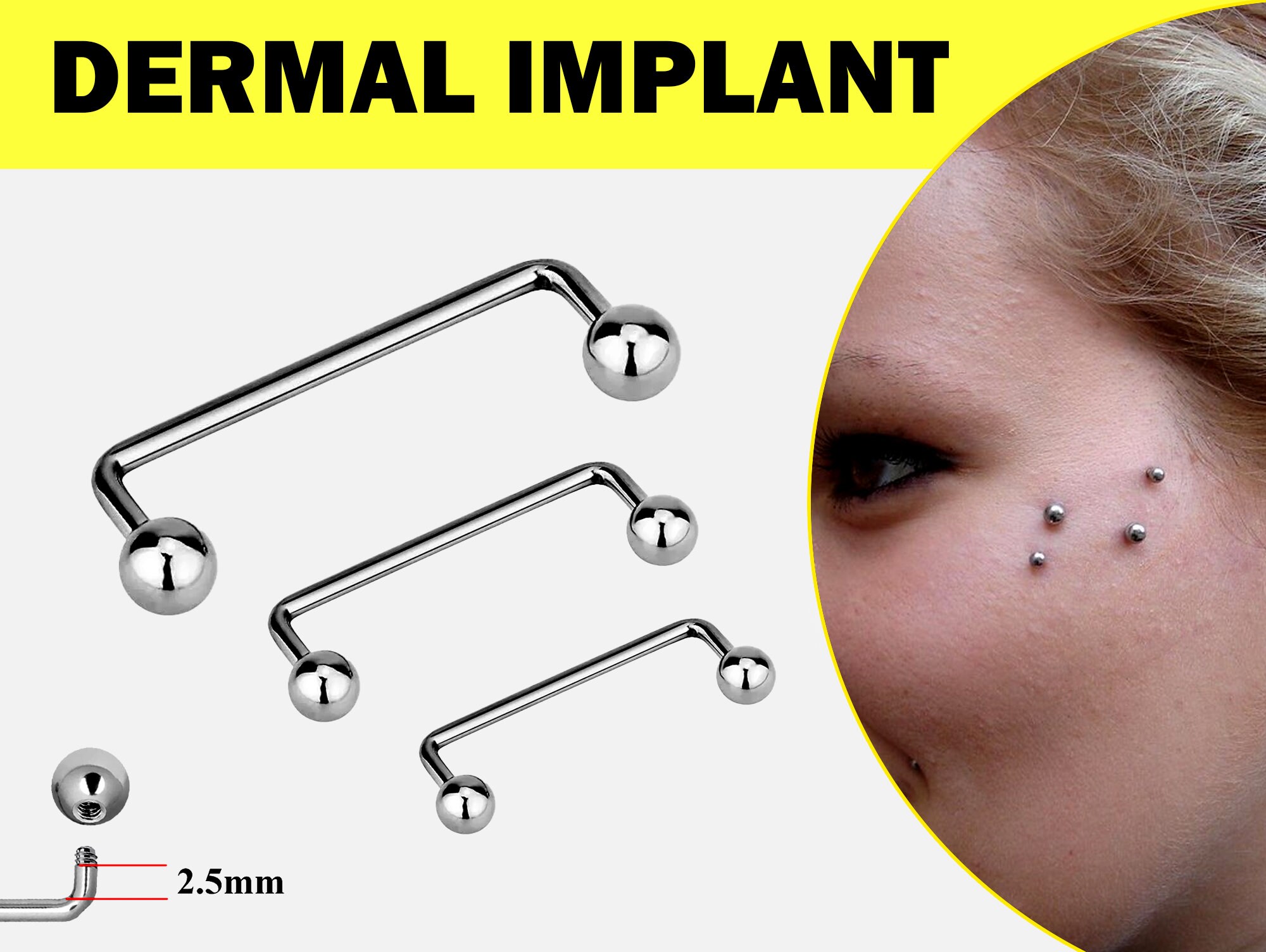 Micro barbell hotsell piercing