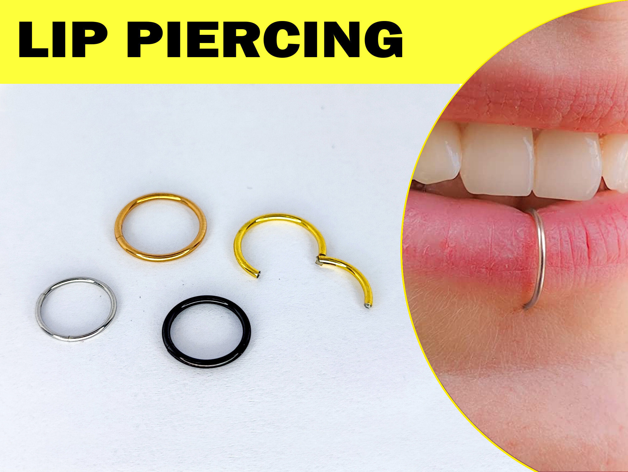 Hoop labret store