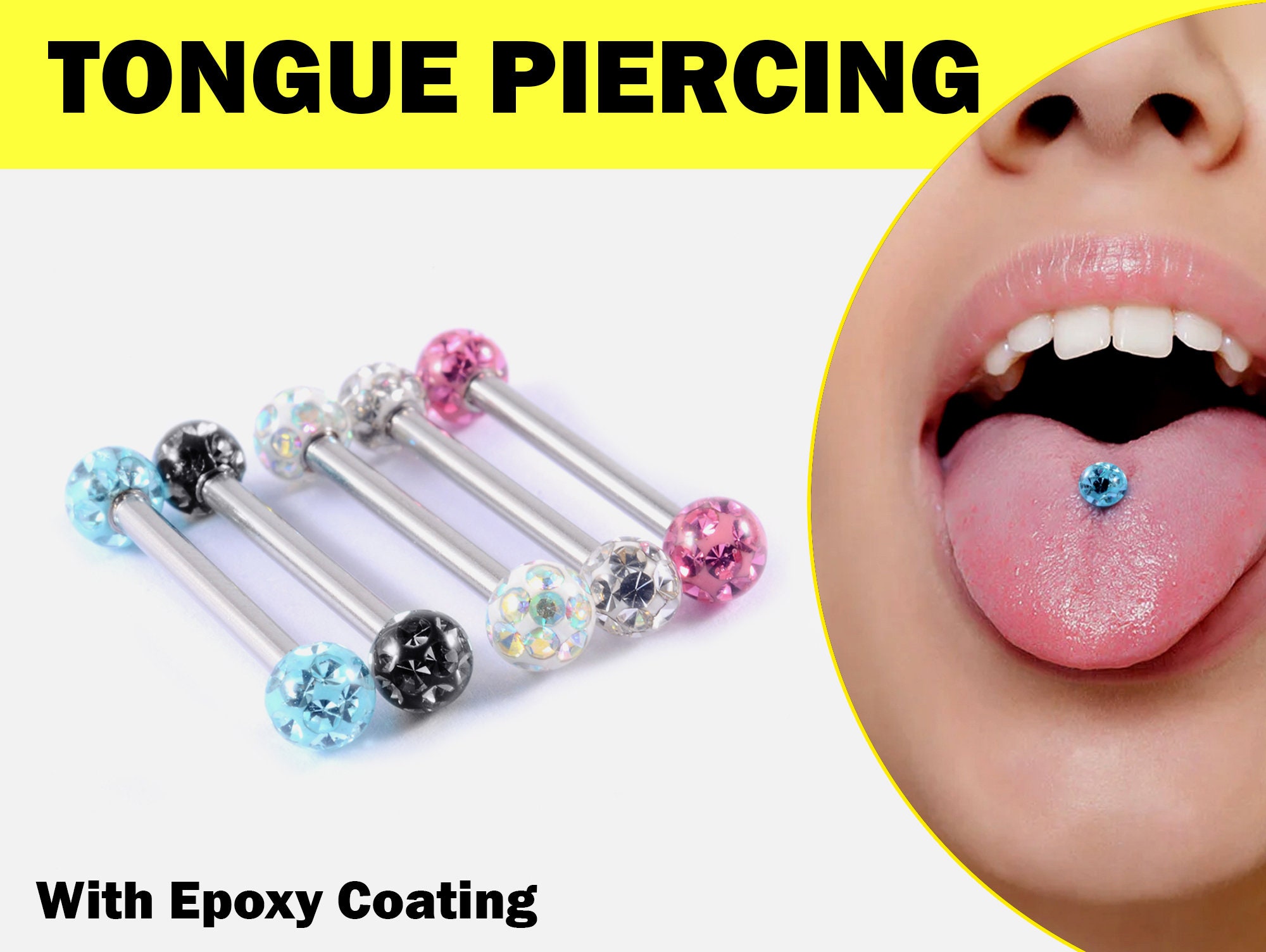 Small ball deals tongue ring