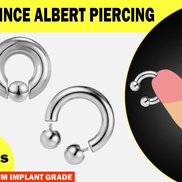 Prince Albert Piercing for Men Etsy
