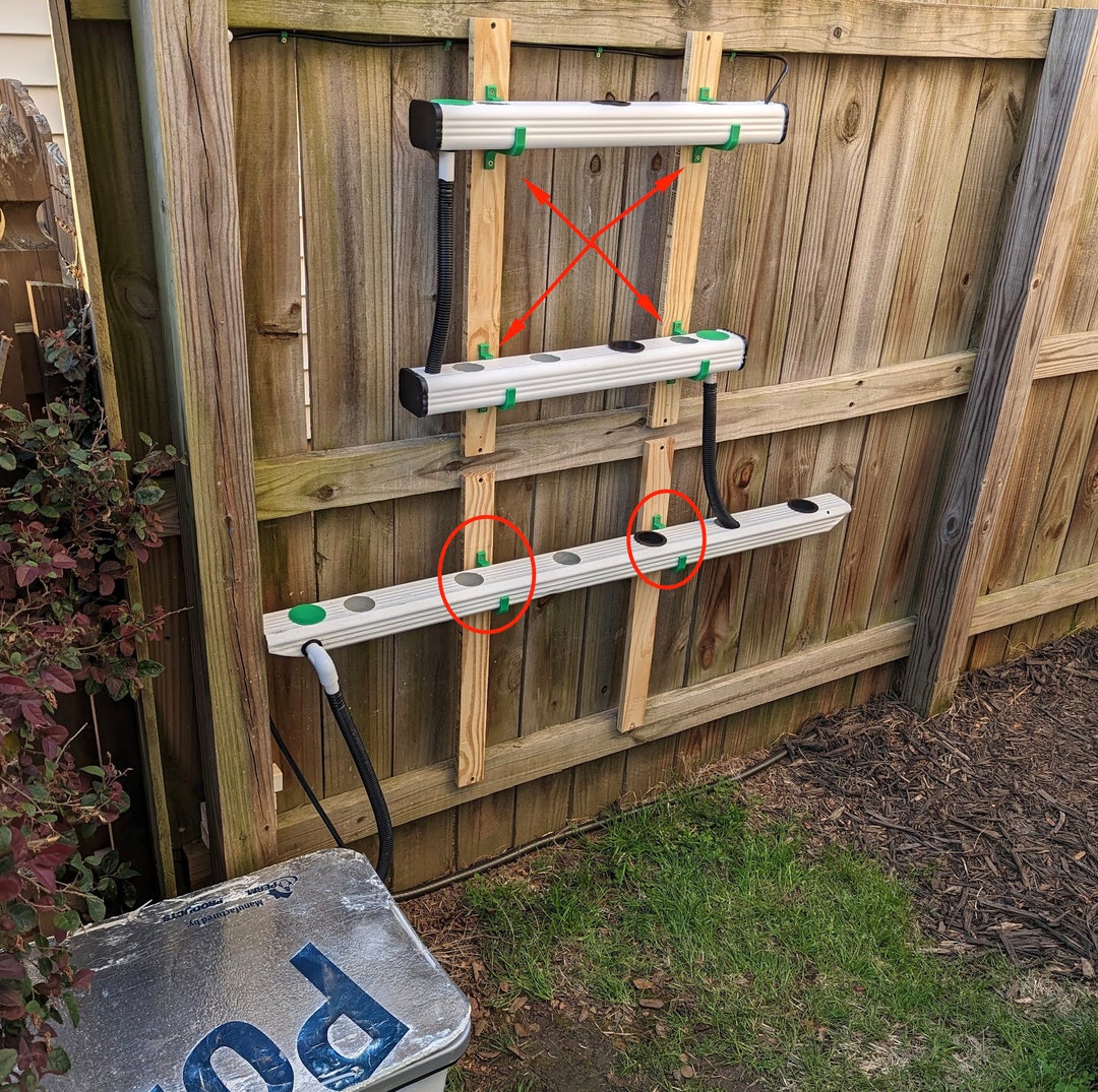 Downspout Holders/brackets set of 4 Hydroponic System DIY Etsy