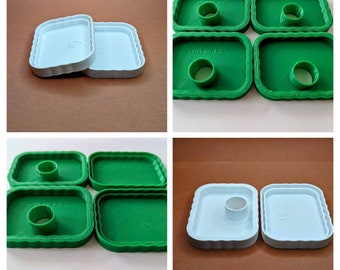 3D Printed Downspout End Caps: N.F.T./Kratky Hydroponics, 2x3" or 3x4"