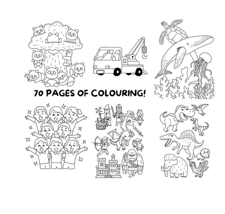 Childrens Colouring Pages, 70 Colouring Sheets, Kids Colouring ...