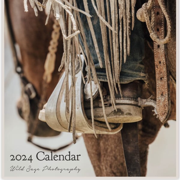 2024 Western Calendar Etsy