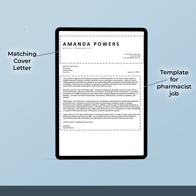 Pharmacist Modern Resume Template - Il 794xN.4809978531 Fxnc 