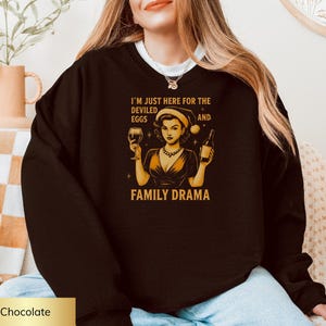 Funny Thanksgiving Sweatshirt, Deviled Eggs & Family Drama