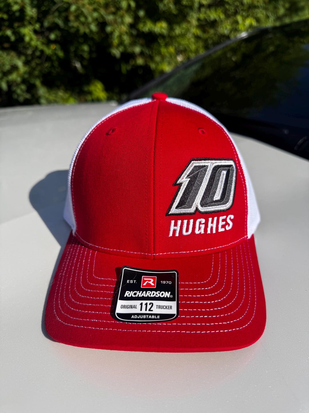 Hughes Performance Hat Chance Hughes Red Racing Hat - Etsy