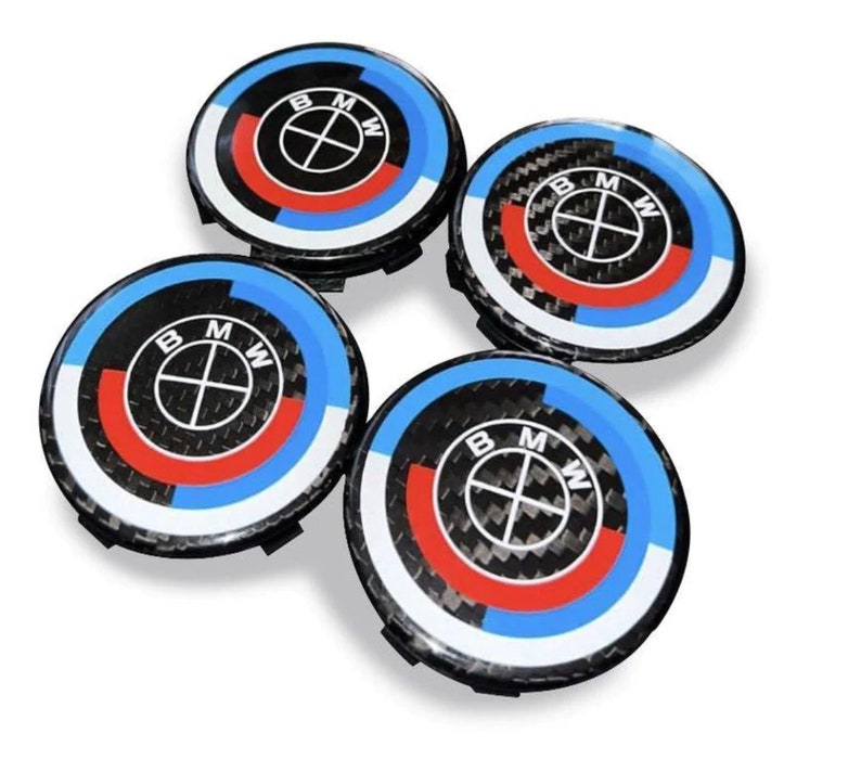 BMW Carbon Fiber Wheel Caps set of 4 Etsy