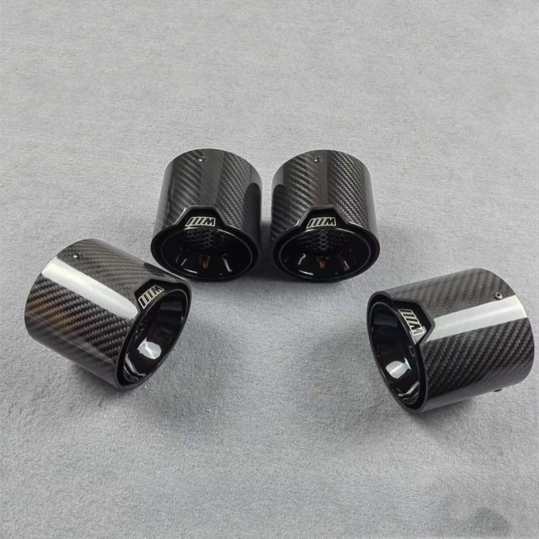 BMW G8X M3/M4 Carbon Fiber Exhaust Tip complete Set - Etsy