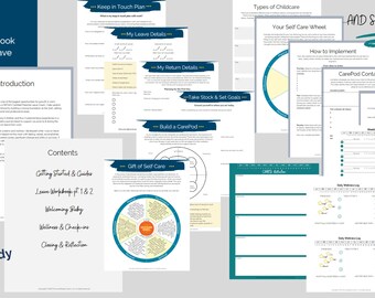 Voorbereiding op zwangerschapsverlof en ouderschapsverlof - Werkboek, dagboek, planner - Aanstaande werknemers - Werkende ouders - Welzijn, zelfzorg, postpartum