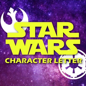 Carta de personaje de Star Wars - Carta de consuelo de un personaje de Star Wars