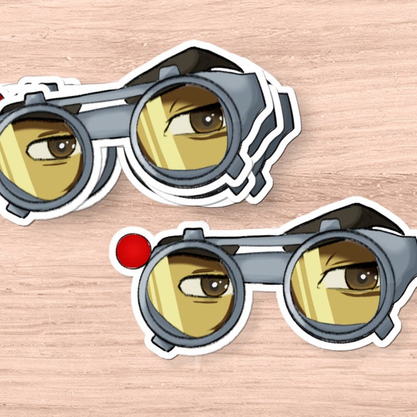 Tech Bad Batch Goggles Sticker, Tech Brown Eyes Sticker, Bad Batch Sticker, Star Wars Sticker