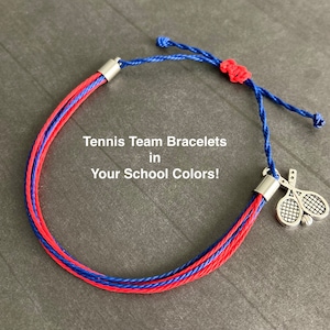 Tennis Team Bracelet, Sports Gift, Tennis Team, Personalized Bracelet, Team Gift Idea, Team Swag, Pickleball Bracelet