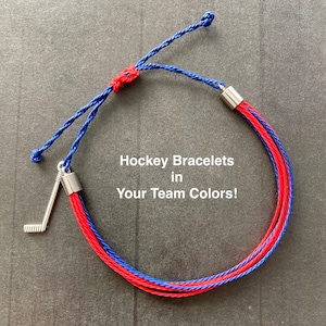 Hockey Bracelet, Sports Gift, Personalized Bracelet, Team Gift Idea, Team Swag