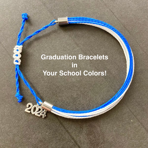 Graduation Bracelet, Personalized Bracelet, Customizable Jewelry