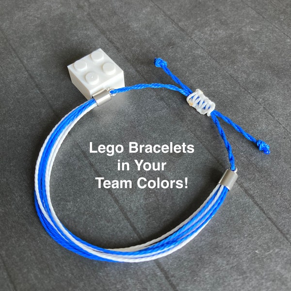 Lego Bracelets, Lego Team Gift, Personalized Bracelet, Lego Gift Idea, Lego Swag, Lego League Gift Idea