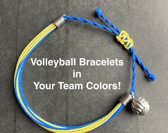 Volleyball Team Bracelets, Sports Gift, Volleyball Personalized Bracelet, Team Gift Idea, Team Swag, Volleyball Gift Idea