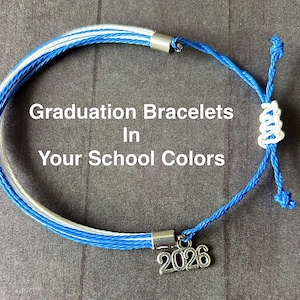 Graduation Bracelet, Personalized Bracelet, Customizable Jewelry