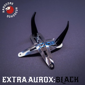 EXTRA AUROX: BLACK Horn Hair Clips