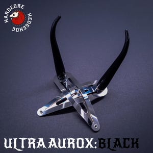 ULTRA AUROX: BLACK Horn Hair Clips