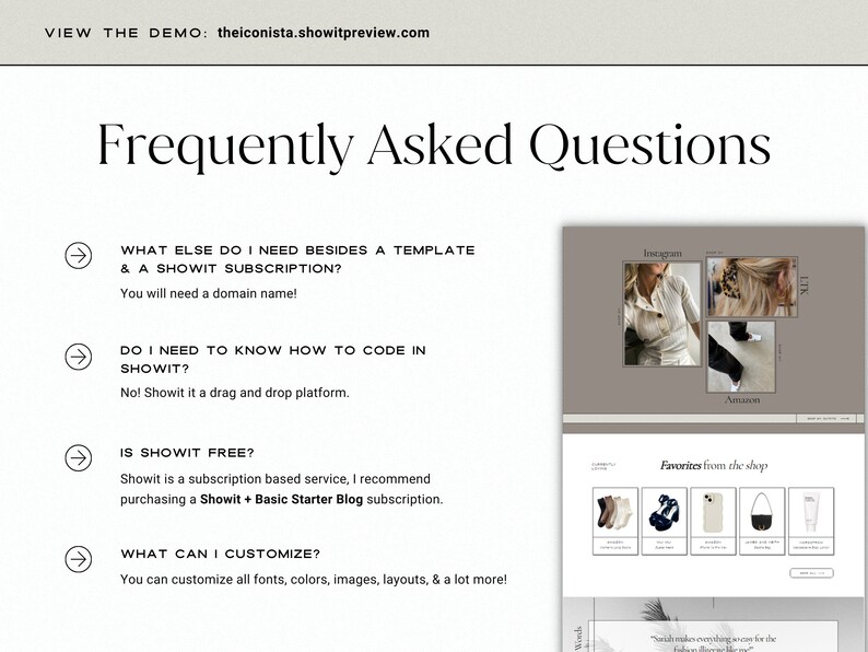 Showit Template Showit Website Template Blogger Template Etsy Canada