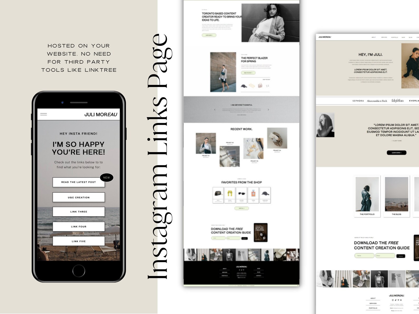 Showit Website Template, Showit Template, UGC, Blogger Template