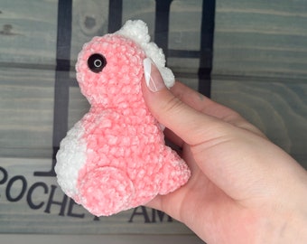 Crochet Velvet Dino Amigurumi *FINISHED PHYSICAL PRODUCT*