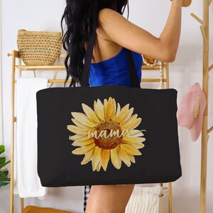 Jumbo &#39;Mama&#39; Weekender Canvas Tote Bag, Really Big Grocery Shopping Bag, Maxi Overnight Tote Bag, Oversized Canvas Bag, Extra Large Tote Bag