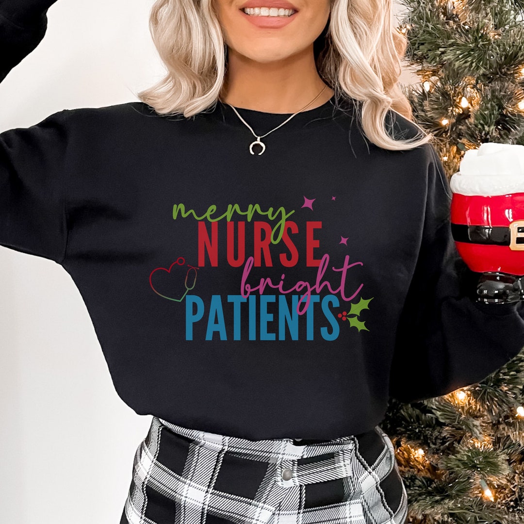 Funny Nurse Christmas Sweatshirt Nursing Holiday Sweater Gift Etsy