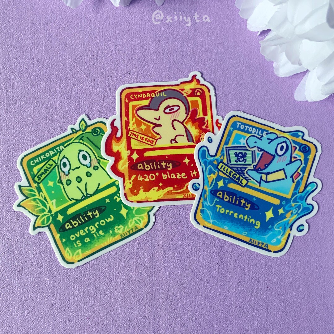 Gen 2 Life Crisis Pocket Card Stickers Cute Silly Stickers Trading Card ...