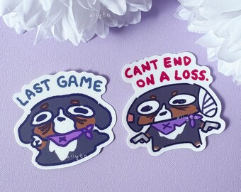 Gamer Dog Stickers | Life Crisis Dog | Cute Silly Stickers | Cant End On A Loss | Last Game