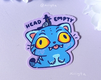 Derpy & Sussy Head Empty Sticker | KDH kpop demon hunter | cute silly tiger