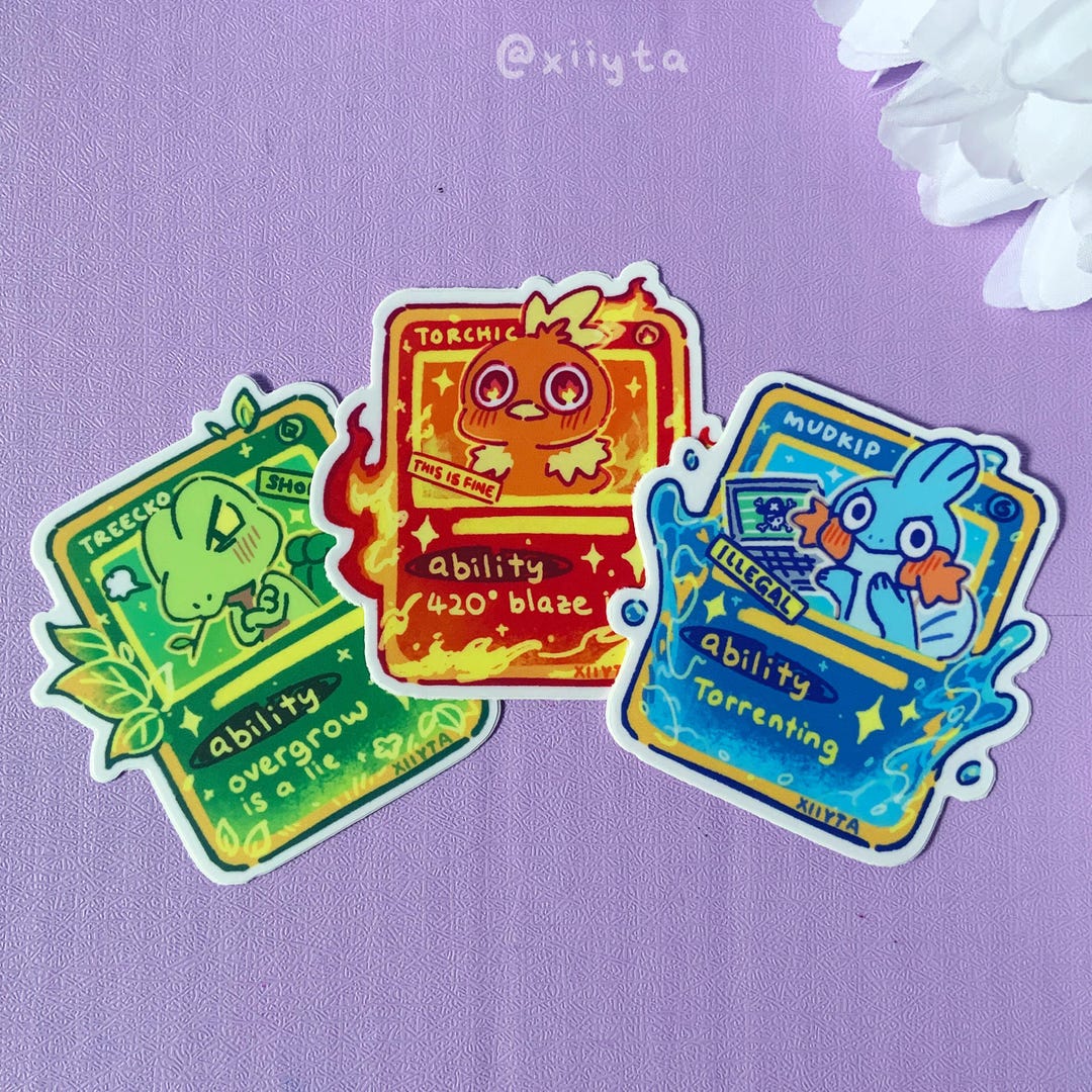 Gen 3 Life Crisis Pocket Card Stickers Cute Silly Stickers Trading Card ...