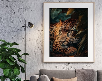 Jaguar Artwork for Wildlife Home Decor Jaguar Wall Art for Jungle Home Decor Jaguar Photography Nature Inspired Artwork Nature Lover Gift