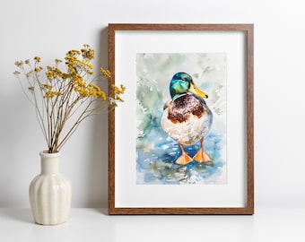 Mallard Duck Bird Print of Audubon Bird of America Nature-Inspired Artwork Gift for Bird Lover Nature Art for Home Decor Gift for Hunter