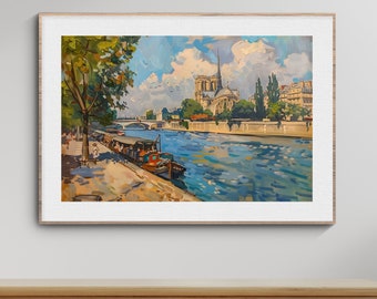 Vintage Pariser Kunst für Wohnzimmer Paris Street Art für Pariser Wohnkultur Paris Straßenszene Antikes Ölgemälde Paris Stadtbild